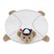 Bearington Baby Lil’ Slugger Tummy Time Mat, 30 x 30 Inch Baseball Teddy Plush Stuffed Animal Blanket, Baseball Nursery Décor